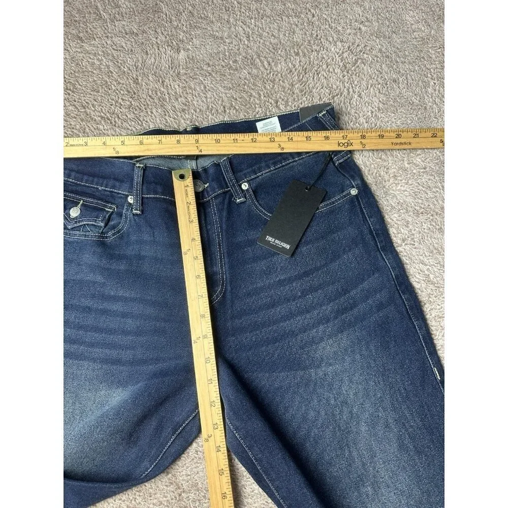 True Religion Ricky SN Flap Straight Jeans Men’s 33 Blue NWT $159